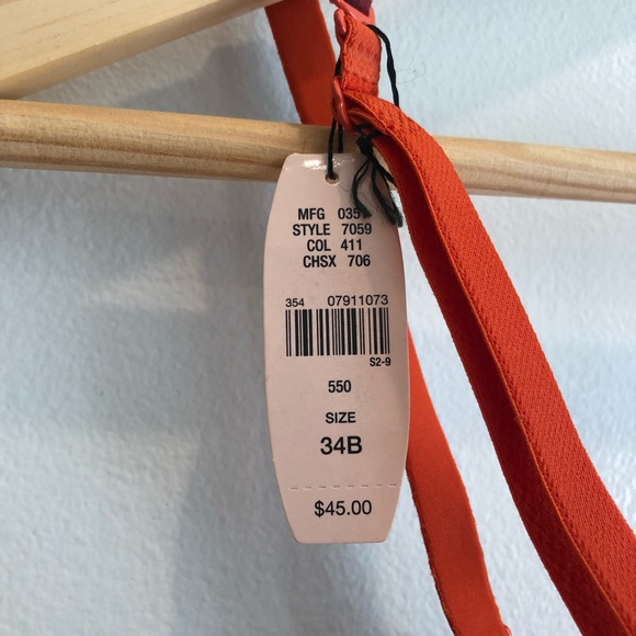 Victoria Secret Orange Ombré Bra - Picture 8 of 9